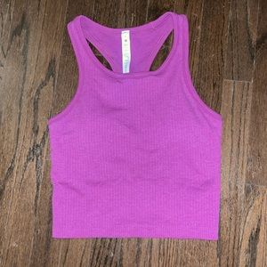 Lululemon cropped ebb to street tank
